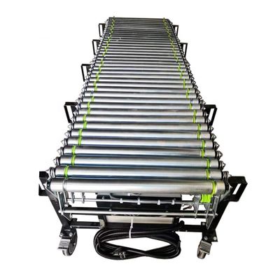 qualità  Hotels Factory Price Unloading Artifact Powered Flexible Expandable Roller Conveyor fabbrica
